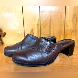 Clarks Brown Wedge Heels